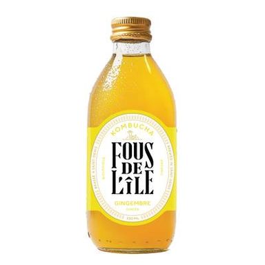 Fous de L'Ile Kombucha Gingembre Bio, 33cl
