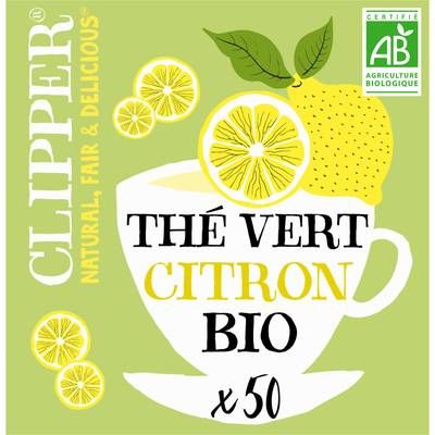 Clipper Thé Vert Citron Bio - 50 sachets, 85g