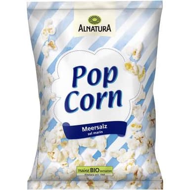 Alnatura Pop-corn bio au sel marin, 60g