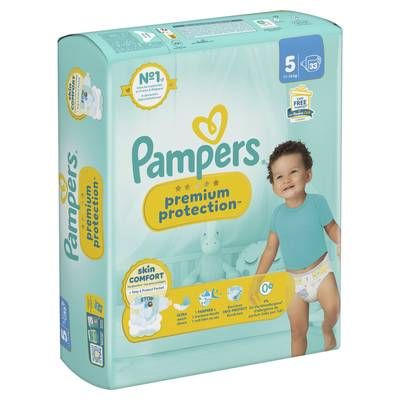 Pampers Premium protection Couches Bébés Premium Protection 11-16kg T5, 33 couches