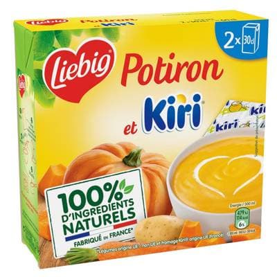 Liebig Soupe Potiron et Kiri, 2x30cl
