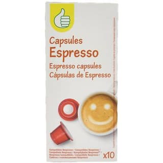Pouce Capsules de café Espresso, 10 capsules