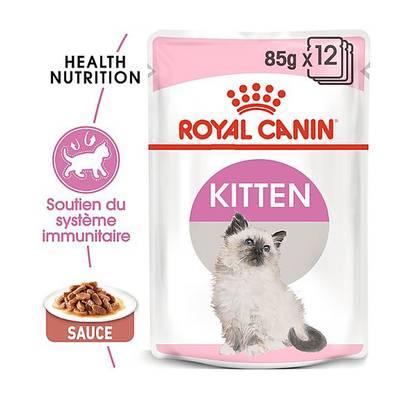9003579308745 - Royal Canin - Sachets en Sauce Kitten Soutien Système Immunitaire pour Chaton