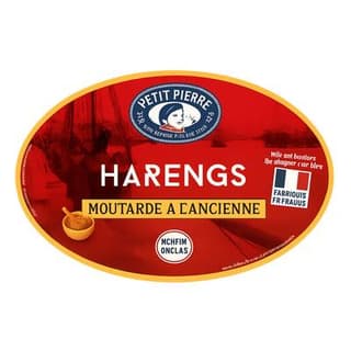 Petit Pierre Harengs à la moutarde à l'ancienne en conserve, 367g