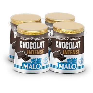 Malo Emprésuré Chocolat Intense, 4x125g