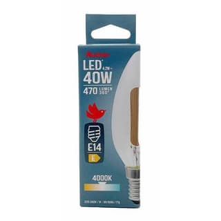 Auchan Ampoule E14 - 4,2W Blanc Froid Flamme claire, E14 40W