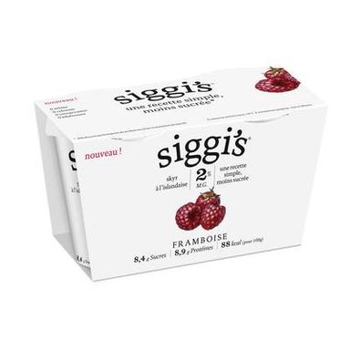 Siggi's Skyr 2%mg Framboise, 2x140g