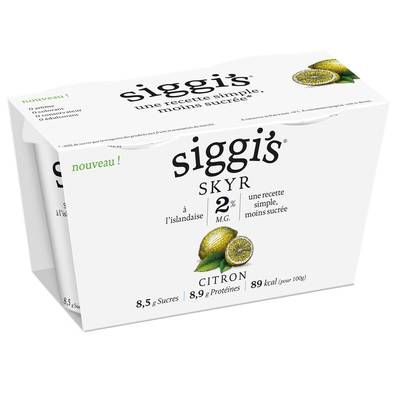 Siggi's Skyr Citron 2%mg, 2x140g