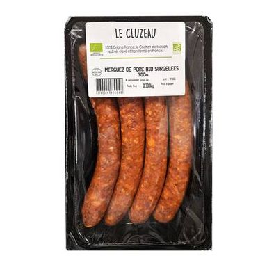 Le Cluzeau Merguez Bio, 290g