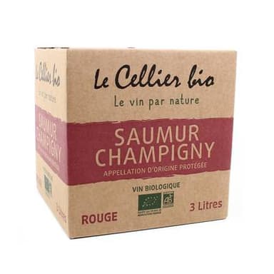 Saumur Champigny Rouge AOC Le Cellier Bio 12.5°, Bag in box 3L
