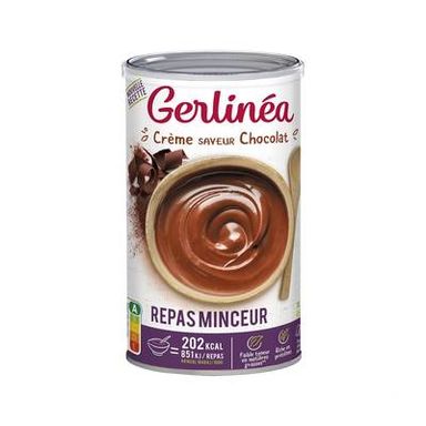 Gerlinéa Repas Minceur Crème saveur chocolat -50% de sucres en moins, 540g