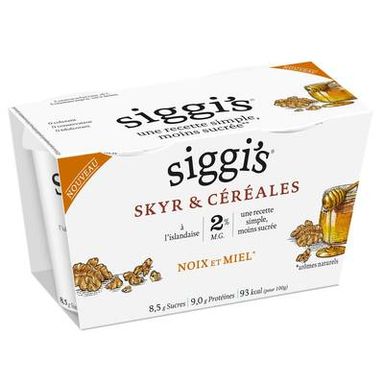 Siggi's Skyr Miel Noix 2%mg, 2x140g