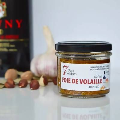 Sept Collines Paté de Foie Volaille au Porto - Conserverie Artisanale, 100g