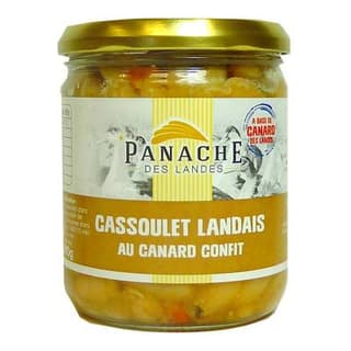 Panache Des Landes Cassoulet Landais au Canard Confit en bocal, 390g