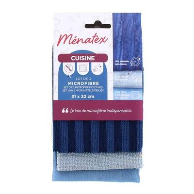 La Ménagère Lot de 3 lavettes Cuisine (inox, grattan, 3 lavettes