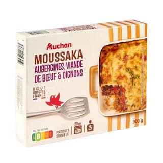 Auchan Moussaka boeuf, 900g