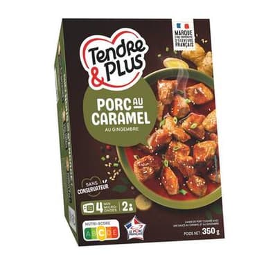 Tendre & Plus Porc au Caramel et Gingembre, 350g