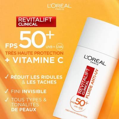 3600524069650 - L'Oréal - Revitalift Clinical Fluide Anti-UV FPS 50+ Vitamine C