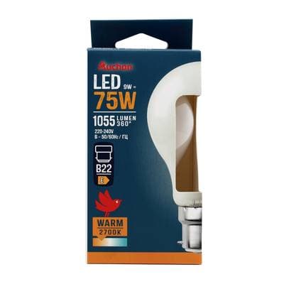 Auchan Ampoule B22 - 11W Blanc Chaud opaque, B22 75W