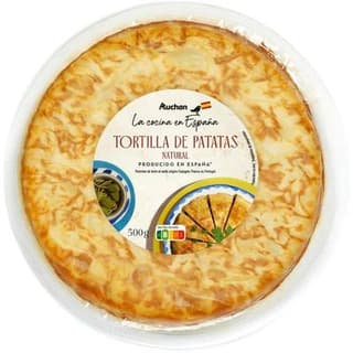 Auchan La Cocina En Espana Tortilla de patatas, 3/4 parts - 500g