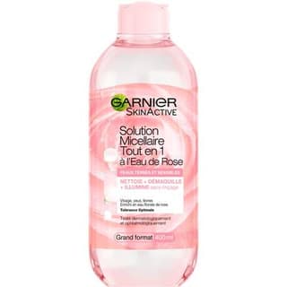 Garnier SkinActive Micellaire Eau de Rose Tout en 1 Peaux Ternes, 400ml