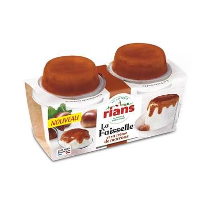 Rians Faisselle et crème de marrons, 2x120g