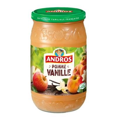 Andros Compote pomme vanille, 750g