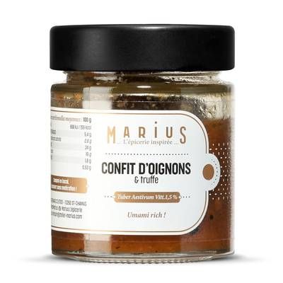 Marius, L'Épicerie Inspirée Confit d'oignons et truffe, 130g