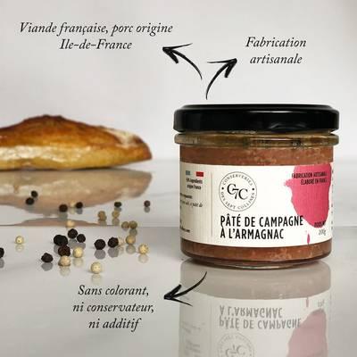 3770014066053 - Sept Collines - Pâté de campagne à l'Armagnac - Conserverie Artisanale