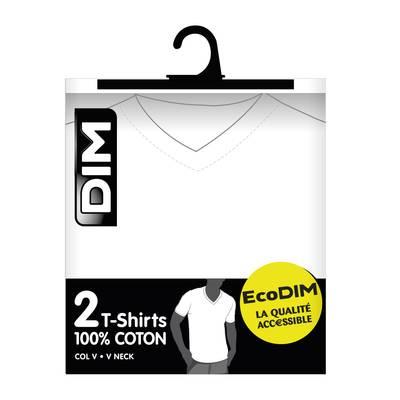 3610860217653 - Dim - 2 T-Shirts EcoDim Blanc Col V