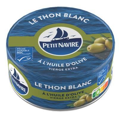 3019081238353 - Petit Navire - Thon Blanc à l'Huile d'Olive Vierge Extra MSC