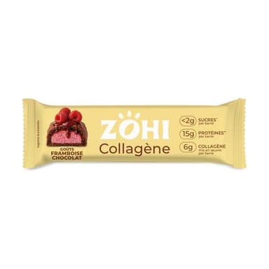 Zohi Barre collagène Framboise Chocolat, 50g