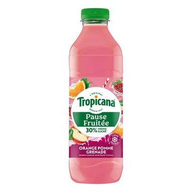 Tropicana Pause Fruitée Boisson orange pomme et grenade, 1L