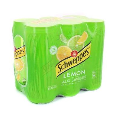 Schweppes Soda saveur Lemon, 6x33cl