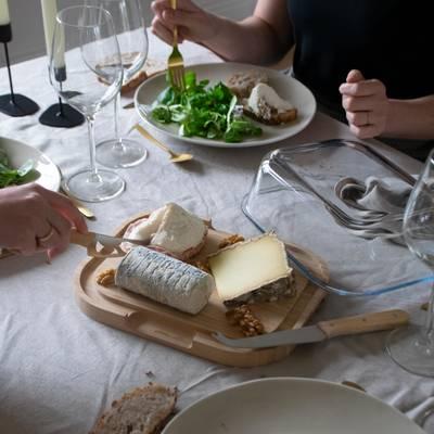 3760132816555 - Pebbly - Boîte à fromage en verre et bambou