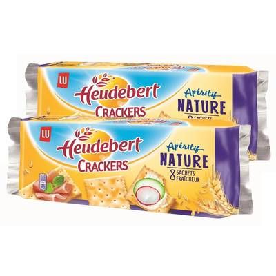 Heudebert Crackers Nature, Lot de 2x250g