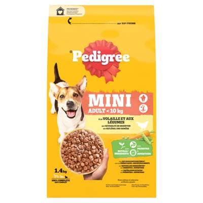 Pedigree Croquettes volaille légumes pour petit chien adulte, 1,4kg