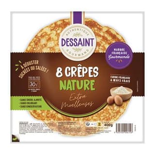 Daniel Dessaint Crêpes Nature, 8 crêpes - 400g