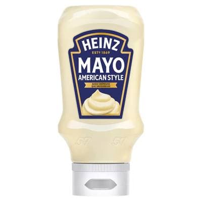 Heinz Mayonnaise American Style en Flacon Souple Squeeze Top Down, 395g