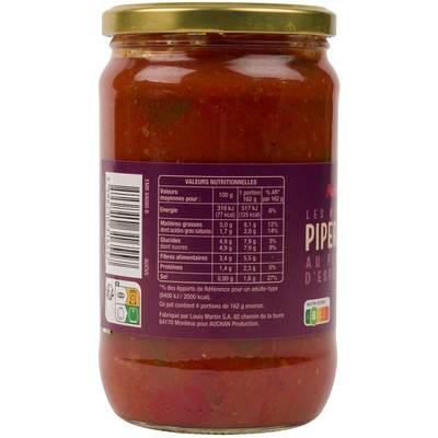 3596710316557 - Auchan - Piperade au piment d'espelette en bocal