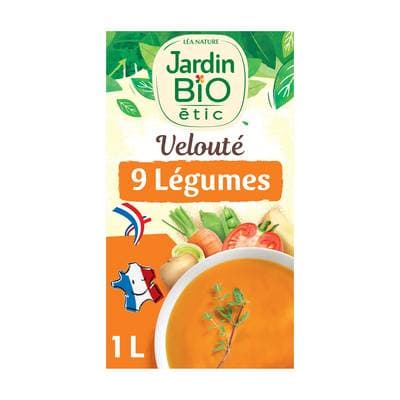 Jardin Bio Etic Soupe Velouté de 9 légumes Bio, 1L