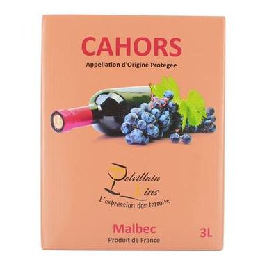Cahors Rouge AOC Maison Pelvilain, Bag in box 3L