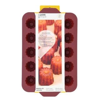 Point virgule Moule pour 20 cannelé Marron