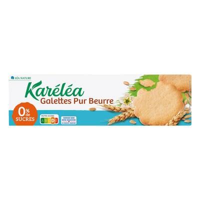 Karéléa Galettes Pur Beurre Sans Sucres, 135g