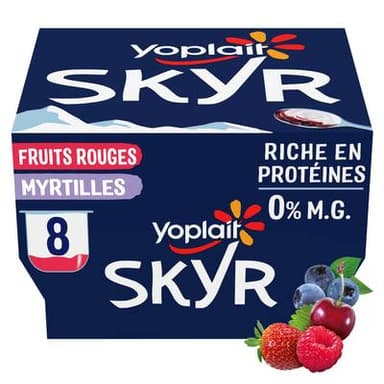 Yoplait Skyr Fruits Panachés 0%, 8x100g