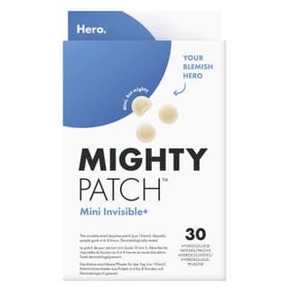 Hero Patchs Mini Invisible Hydrocolloïde pour Boutons, 30 patchs