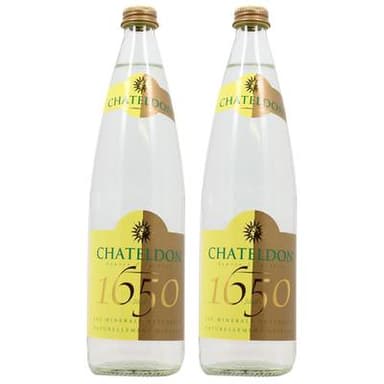 Chateldon Eau minérale naturelle gazeuse, Lot de 2x75cl