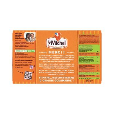 3178530411560 - St Michel - Mini brownie chocolat blanc x8