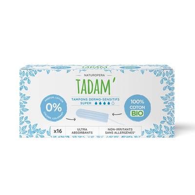 Tadam Tampon super sans applicateur, 16 tampons