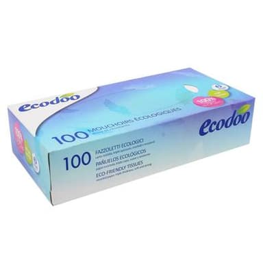 Ecodoo Mouchoirs en boîte écologiques, 100 mouchoirs